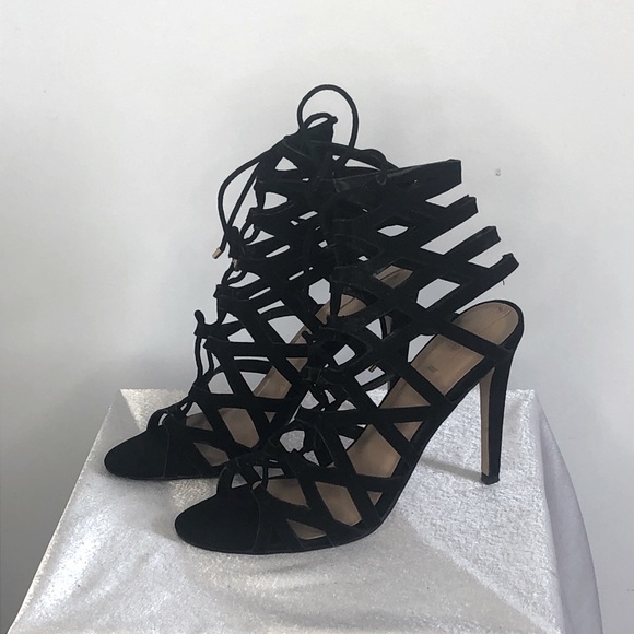 ALDO Goude Sandal Black Suede - Picture 1 of 5
